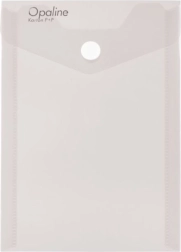 Dokumentmappe med trykknap A6 lodret Opaline klar