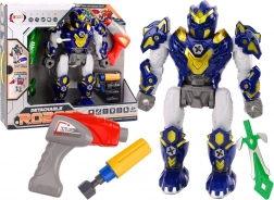 Schroefrobot met boormachine, licht en geluid – blauw