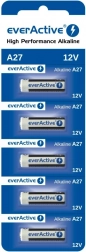 Alkalické batérie 27A 12V, blister 5 ks everActive