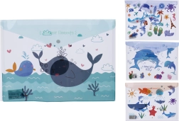 Mappe mit Druckknopf 35,8 × 26 cm – Meereswelt