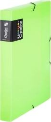 Scatola per documenti con elastico A4 verde