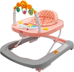 NEW BABY Forest Kingdom Pink baby walker with silicone wheels