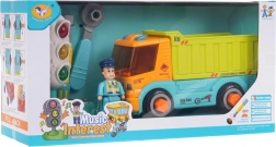 Šroubovací sklápěčka s doplňky a světelnou semaforovou hrou