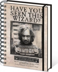 A5 Lined Spiral Notebook – HARRY POTTER (Sirius)