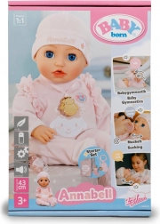 Dukke BABY born Annabell 43 cm med elektroniske funktioner