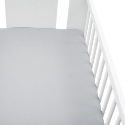 lenzuolo jersey per lettino new baby 120 × 60 cm grigio