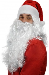 Miklavževa lasulja z brado za odrasle