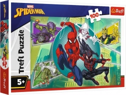 Puzzle 100 dijelova Spiderman paukova maska Trefl