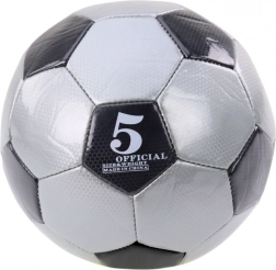 Klasszikus futball labda 24 cm, 5-ös méret, szürke