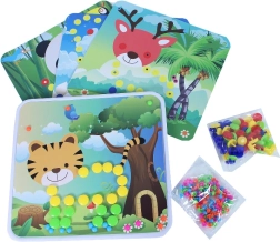 Color Mosaic with Pegs and Pictures – 5 Designs