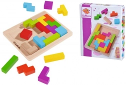 Gioco di abilità in legno – composizione di forme, 20 blocchi