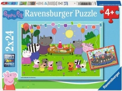 Ravensburger puzzle Pepa praščić na proslavi 2×24 dijelova