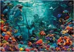Puzzle Poseidone sulla barriera corallina 1000 pezzi