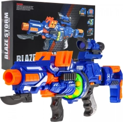 Blaze Storm foam blaster for teens 14+ with drum magazine and sight