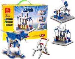 4-in-1 Construction Set with Motor, Remote Control, and Batteries