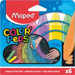 Gessetti da marciapiede Maped – set da 6 colori