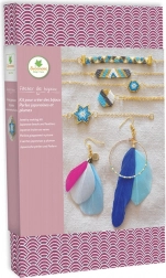 Creative Jewelry Making Kit – Japanese Beads and Feather Earrings