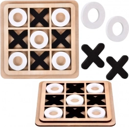 Wooden Tic-Tac-Toe – strategic logic game for kids and adults