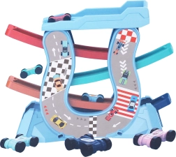 Race Track with Ramps and 4 Mini Cars