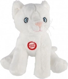 Plush Kitten with Sound 15 cm – White