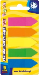 Öntapadós jegyzettömbök ASTRA Neon 5 színben