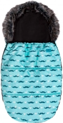 Luxury baby winter footmuff Belisima Mustache