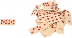 Wooden Domino with Ladybugs