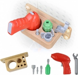 Zestaw narzędzi Masterkidz z wiertarką i 8 elementami do tablicy naukowo-kreatywnej STEM