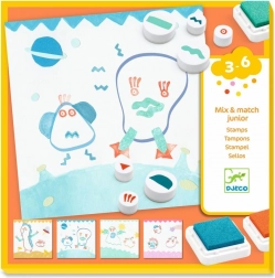 Djeco zestaw pieczątek Potwory