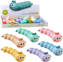 Nakręcana jeżdżąca gąsienica – kolorowa zabawka dla dzieci