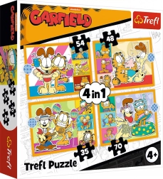 Puslespil TREFL Garfield elsker lasagne 4i1
