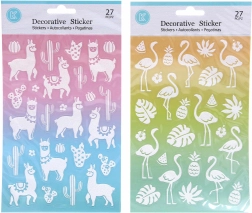 Stickers 14.6 x 25.5 cm glitter