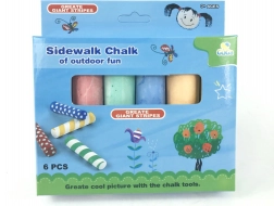 Sidewalk chalk, 6 pcs