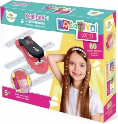 Glimtende sten med applikator til hår og dekorationer