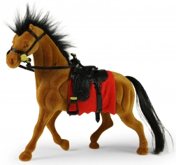 plush horse with tack 16 cm
