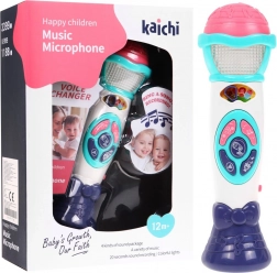 Kids' karaoke microphone 12 m+ Voice changer + Recording + Light effects