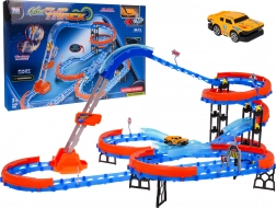 Dirkalna steza z lestvijo, 90 delov, z LED avtomobilčkom