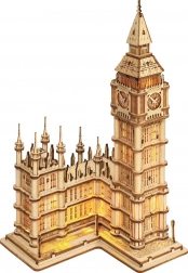 ROBOTIME træ 3D-puslespil Big Ben – oplyst klokketårn