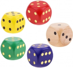 dado da gioco in legno extra grande (mix di colori)