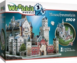 WREBBIT 3D Puzzle Neuschwanstein Castle – 890 Pieces