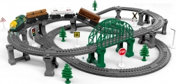Train Track with Sound Effects 77 × 76 × 16 cm, 110 Pieces