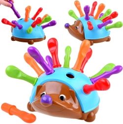 Educational Hedgehog with Colorful Spikes