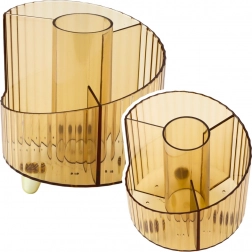 Organizator za školski pribor prozirni žuti