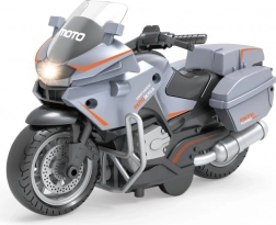 Moto da Corsa Grigia con Funzione Pull Back