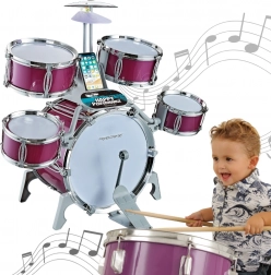 Woopie electronic kids drum set – 5 drums and 1 cymbal