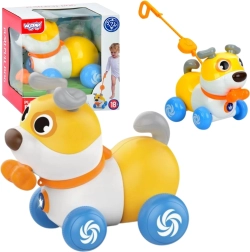 Woopie cagnolino interattivo 2 in 1 da spingere e trascinare 360° per bambini