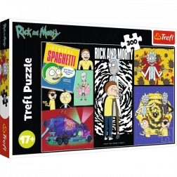 Puslespil Rick og Morty – Mærkeligt sted i galaksen 300 brikker Trefl