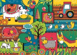 Sestavljanka Dan na kmetiji 60 kosov