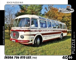 RETRO-AUTA Puzzle AUTOBUS Škoda 706 RTO LUX (1960) 40 elementów