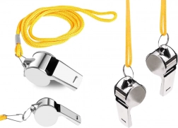 Metal Whistle on Lanyard